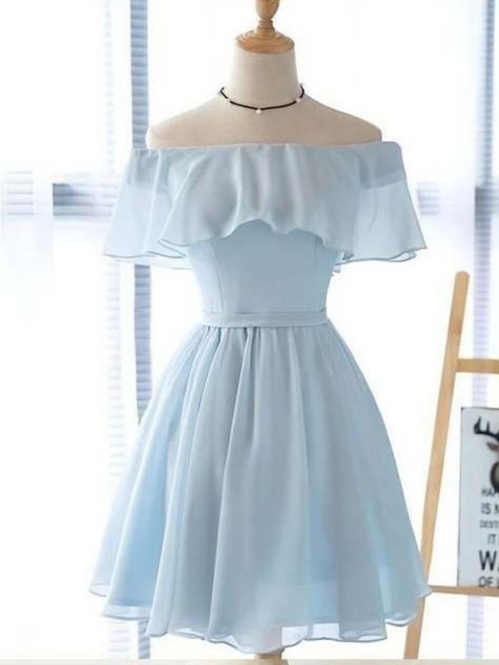New Short Light Blue Women Dress - Picture 1 of 1